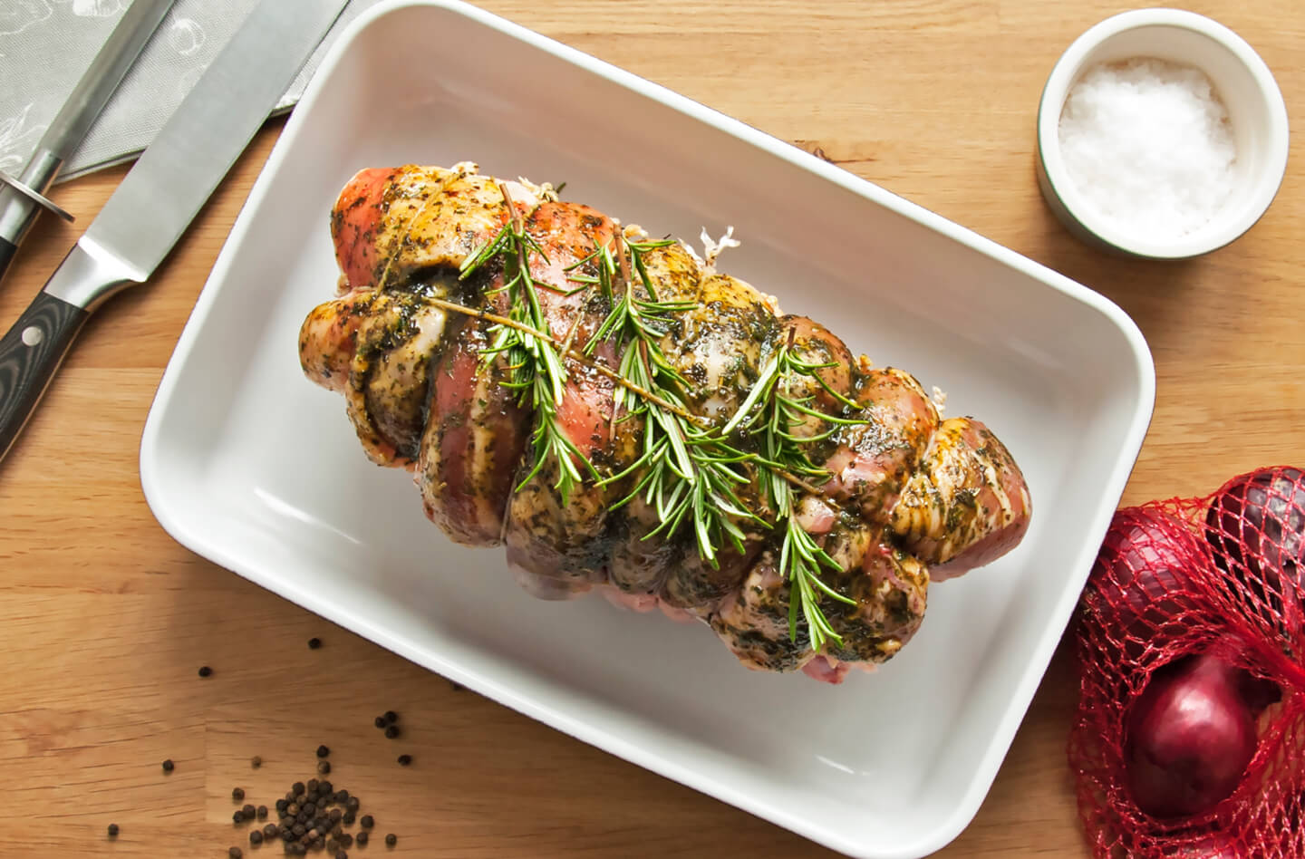 Seasoned and Tied Roast
